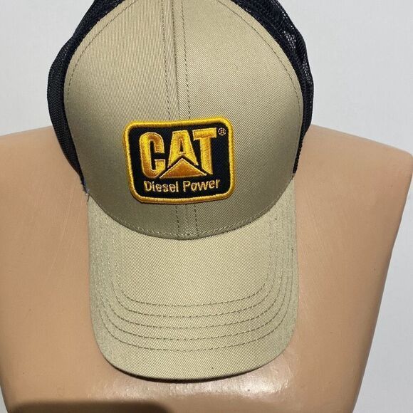 NWT Caterpillar Men's Multicolor Cat Diesel Power Mesh Snapback Trucker Cap OS - Picture 6 of 10
